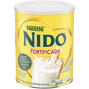 Nestle Nido Fortificada Powdered Drink Mix, Dry Whole Milk Powder, 56.4 oz