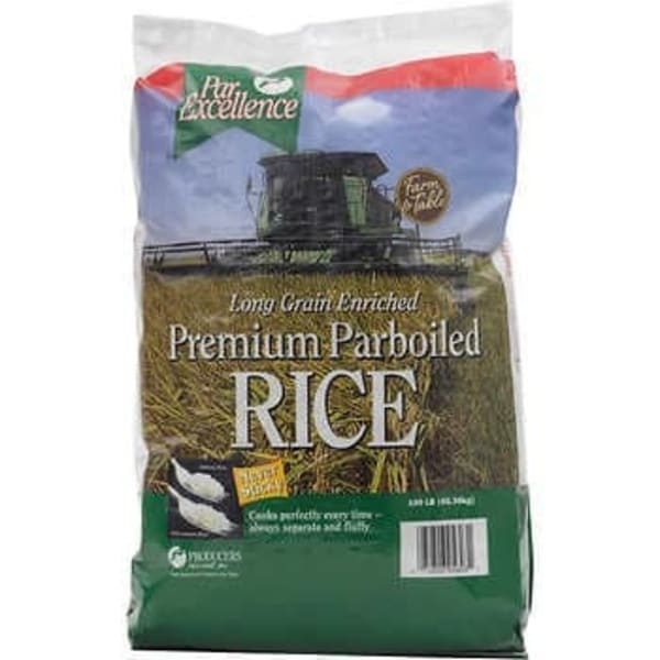 Par excellence Premium Parboiled Rice 100lbs